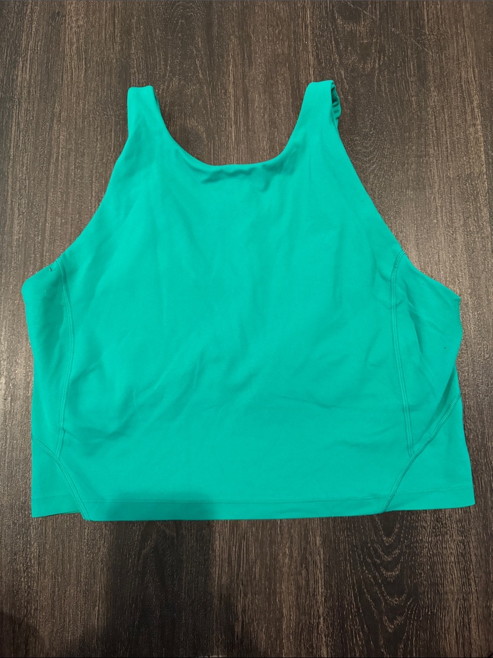 lululemon athletica Teal Athletic Crop Tank bra